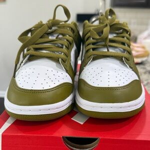 Nike Olive and White Sneakers